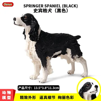 14 cm Zwierzę Angielski Springer Spaniel pies twarda Model symulacyjny Figurki Edukacja Kolekcja Zabawek Ozdoby prezenty dla Dzieci