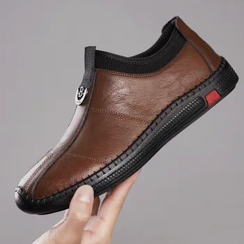  Nowa męska casual obuwie, Antypoślizgowe Oddychająca buty męskie, obuwie męskie do wypoczynku, męskie лоферы, buty, Chaussures Mâles Hommes Zapatos 