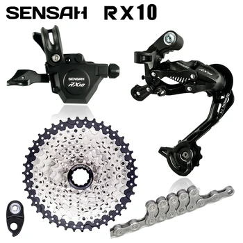 SENSAH RX10 Napęd 1x10 Szybki Rower MTB M6000 Przełączniki Biegów 11-42 T Kasetowa Łańcuch A5 A7 Zestaw rowerowych Grup Deore